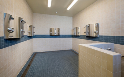 Main features of a disabled wet room