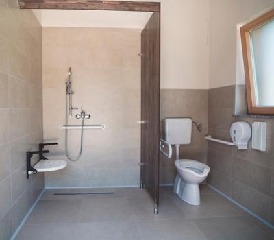 Who requires disabled bathrooms